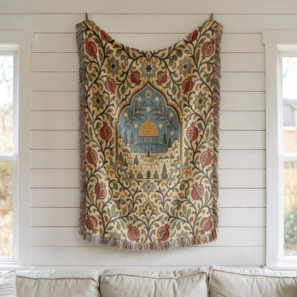 Dome of the Rock Woven Blanket