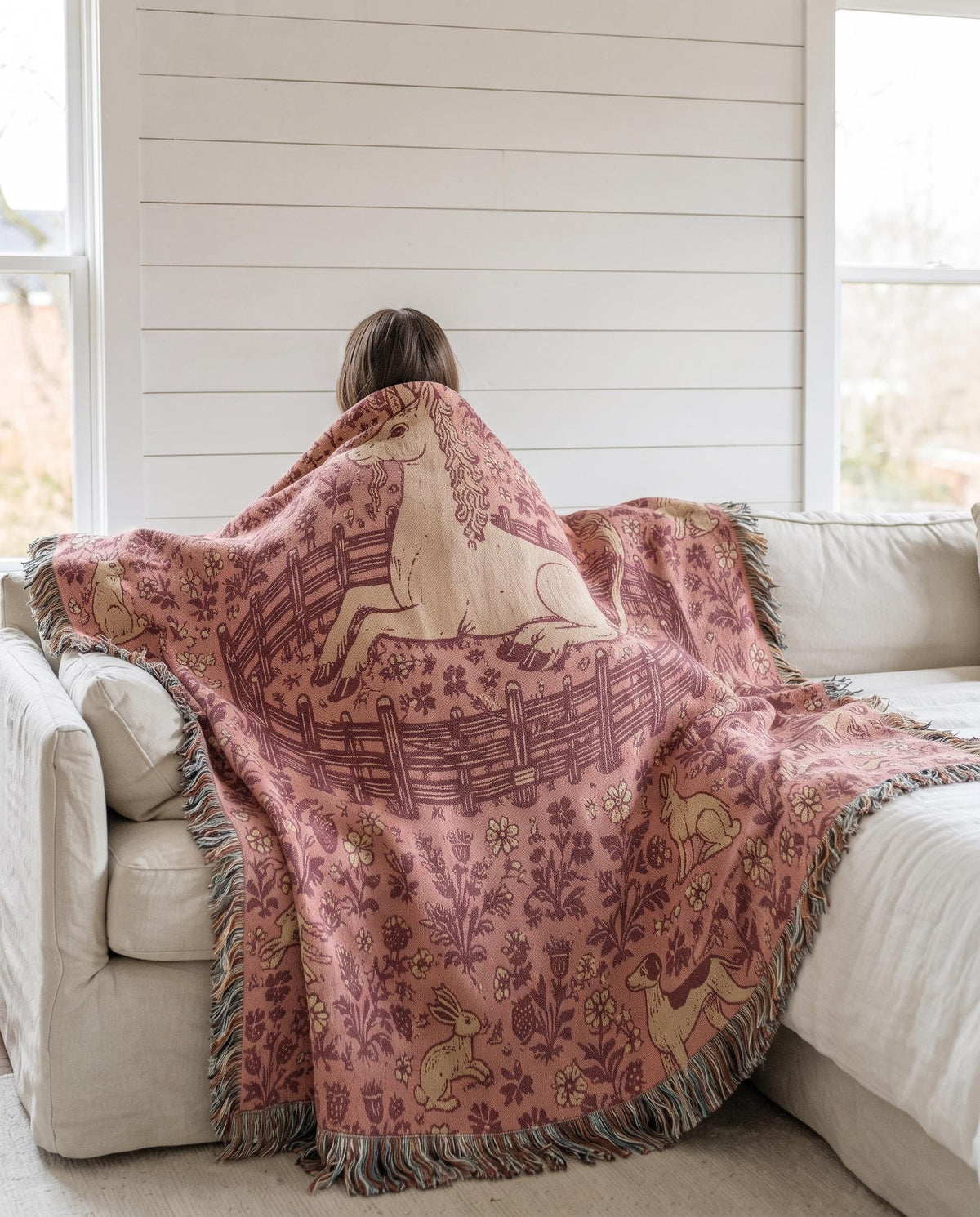 Unicorn Woven Blanket