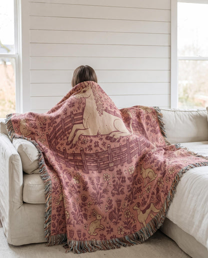 Unicorn Woven Blanket
