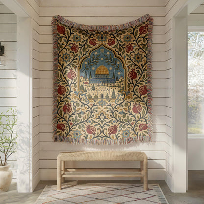 Dome of the Rock Woven Blanket