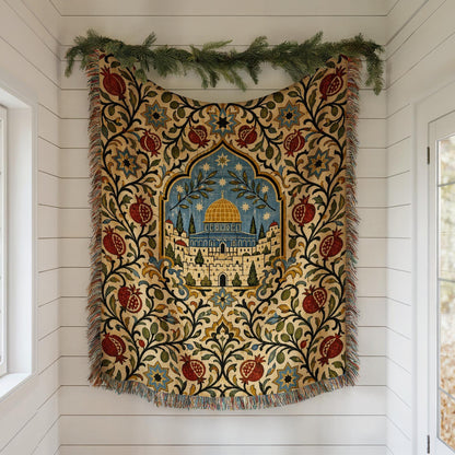 Dome of the Rock Woven Blanket