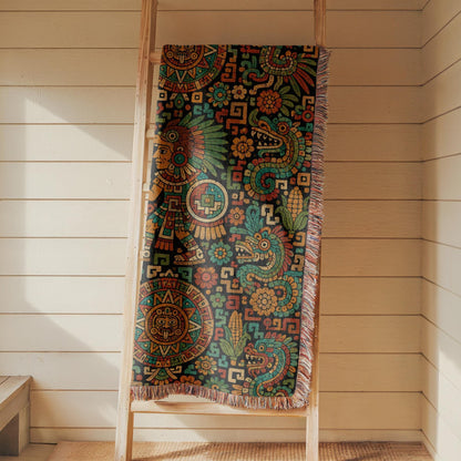 Aztec Style Woven Blanket
