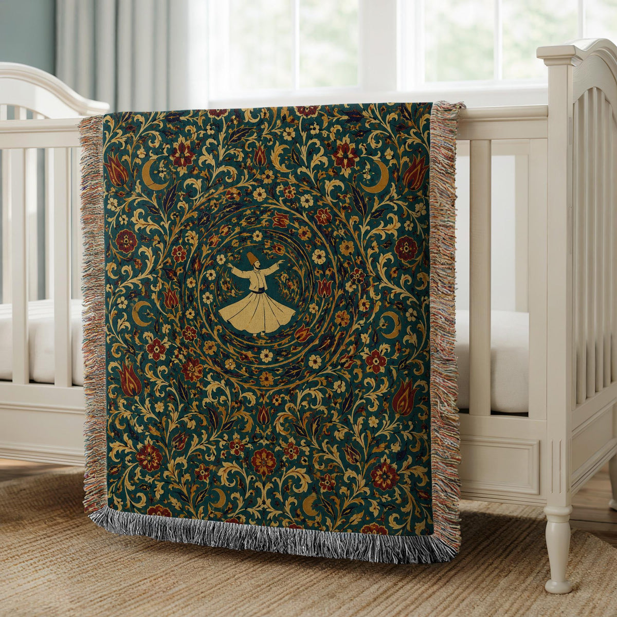 Whirling Dervish Woven Blanket