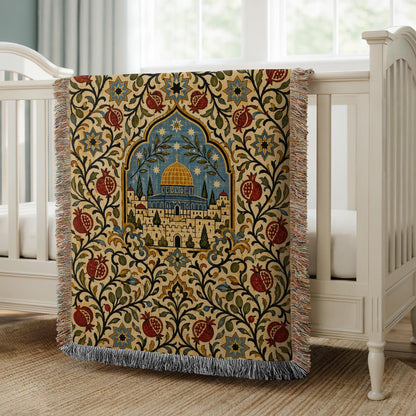 Dome of the Rock Woven Blanket