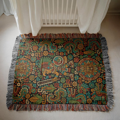 Aztec Style Woven Blanket