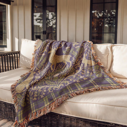 Scottish Stag Woven Blanket