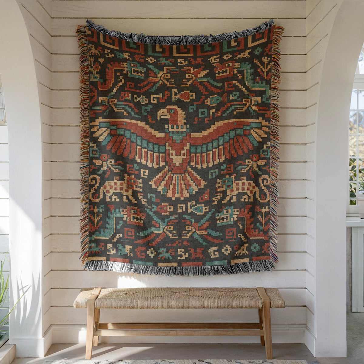 Andean Condor Woven Blanket