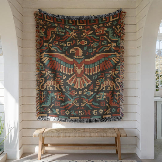 Andean Condor Woven Blanket
