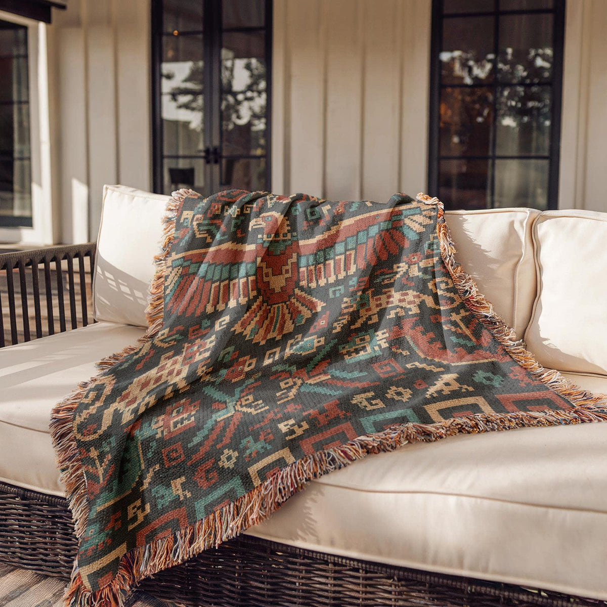 Andean Condor Woven Blanket