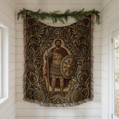 Roman Soldier Woven Blanket