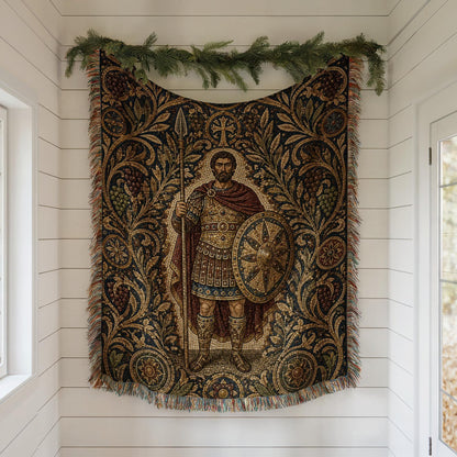 Roman Soldier Woven Blanket