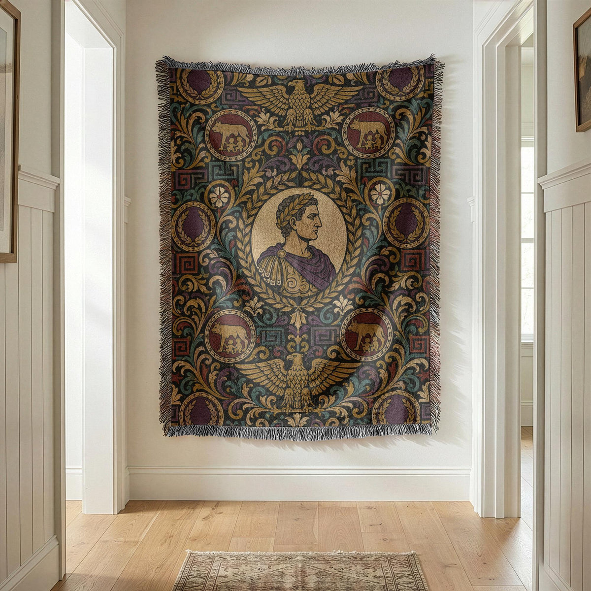 Julius Caesar Woven Blanket