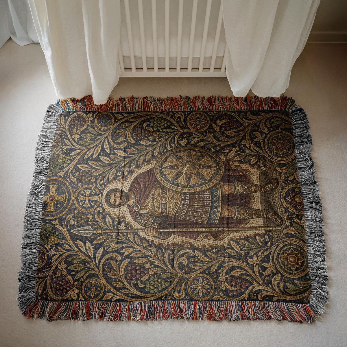 Roman Soldier Woven Blanket