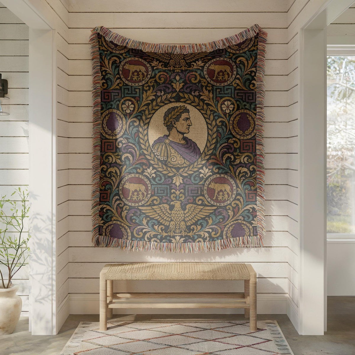 Julius Caesar Woven Blanket