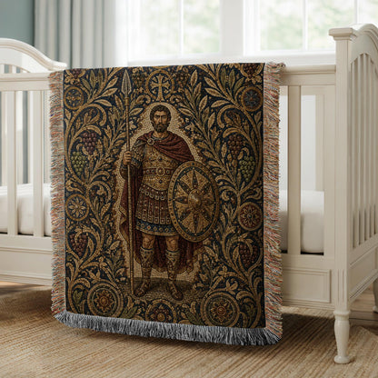 Roman Soldier Woven Blanket