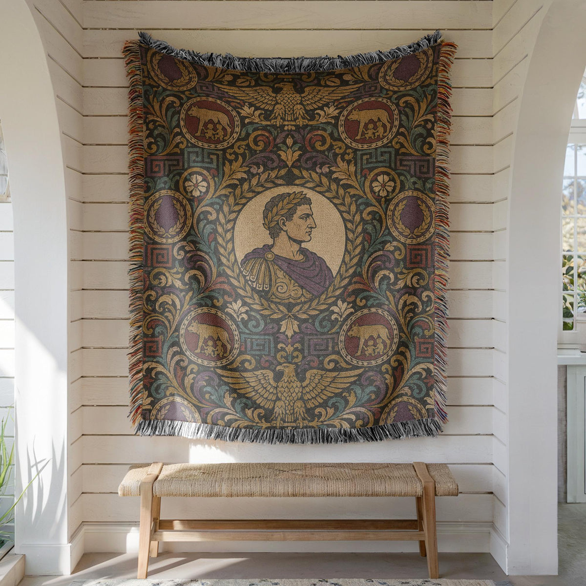 Julius Caesar Woven Blanket
