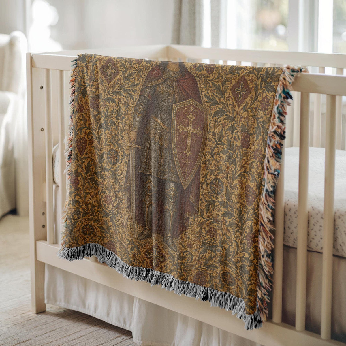 Warrior Saint Woven Blanket