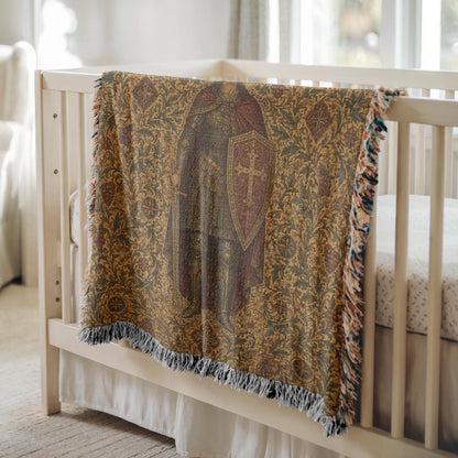 Warrior Saint Woven Blanket