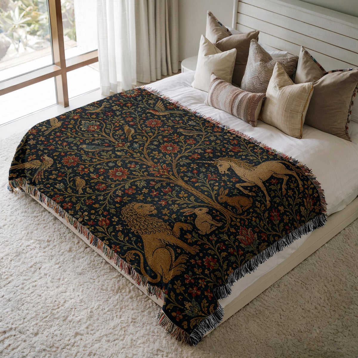 Tree of Life Woven Blanket