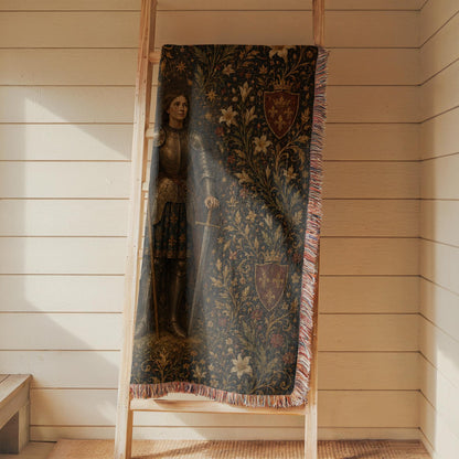 Joan of Arc Woven Blanket
