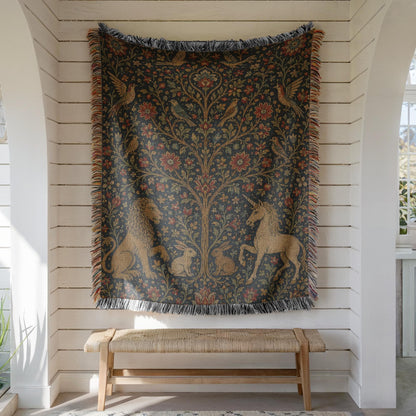 Tree of Life Woven Blanket