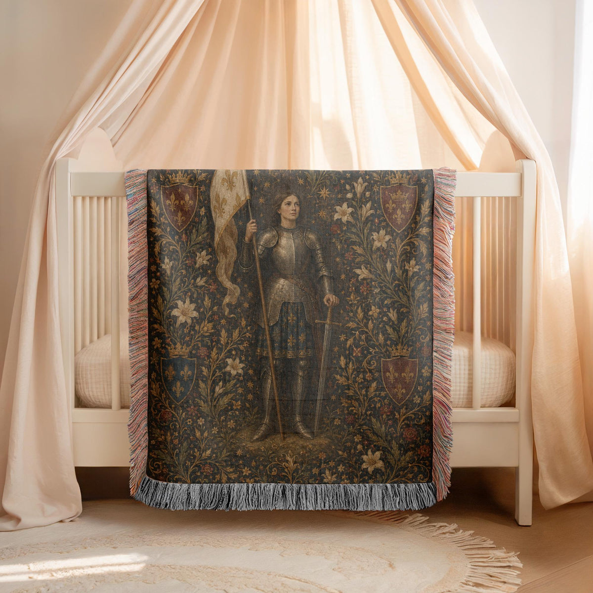Joan of Arc Woven Blanket