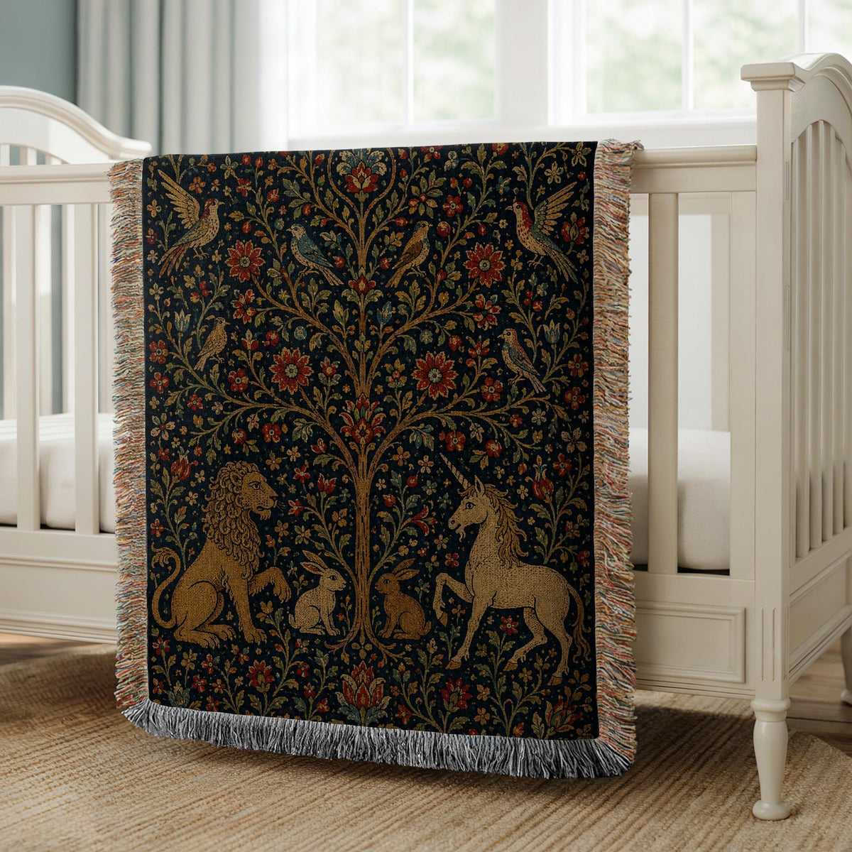 Tree of Life Woven Blanket