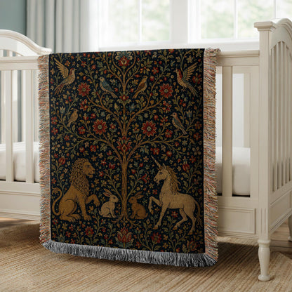 Tree of Life Woven Blanket