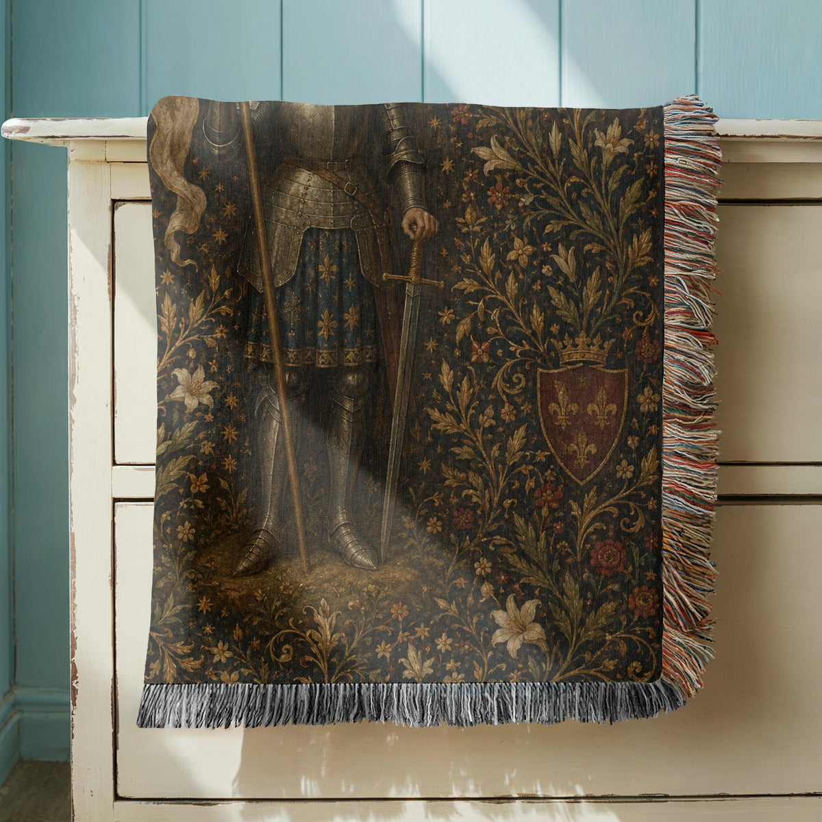 Joan of Arc Woven Blanket