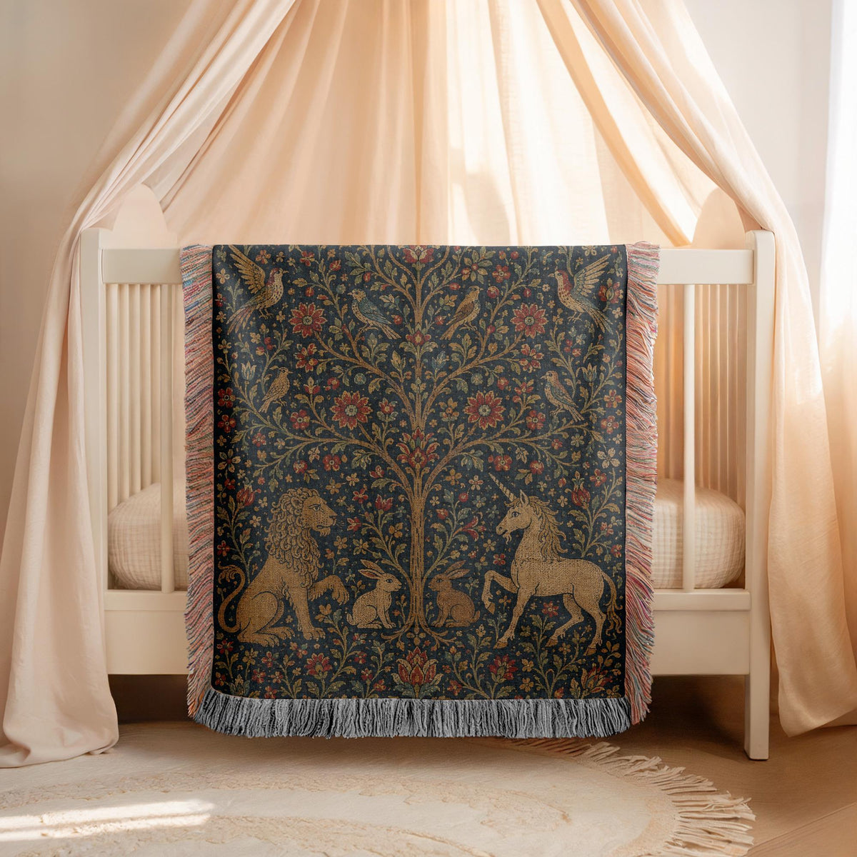Tree of Life Woven Blanket