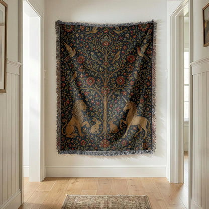 Tree of Life Woven Blanket