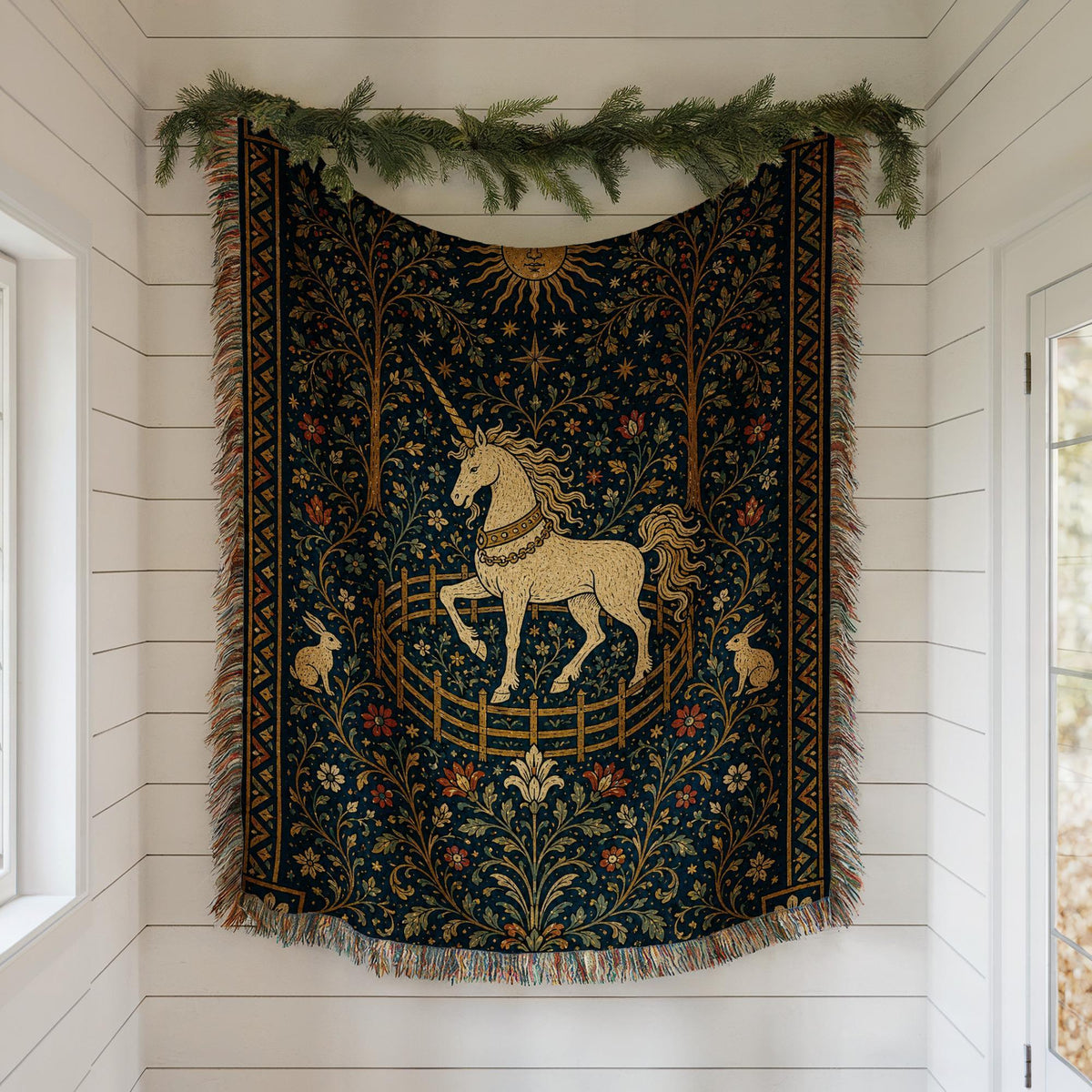 Unicorn Woven Blanket