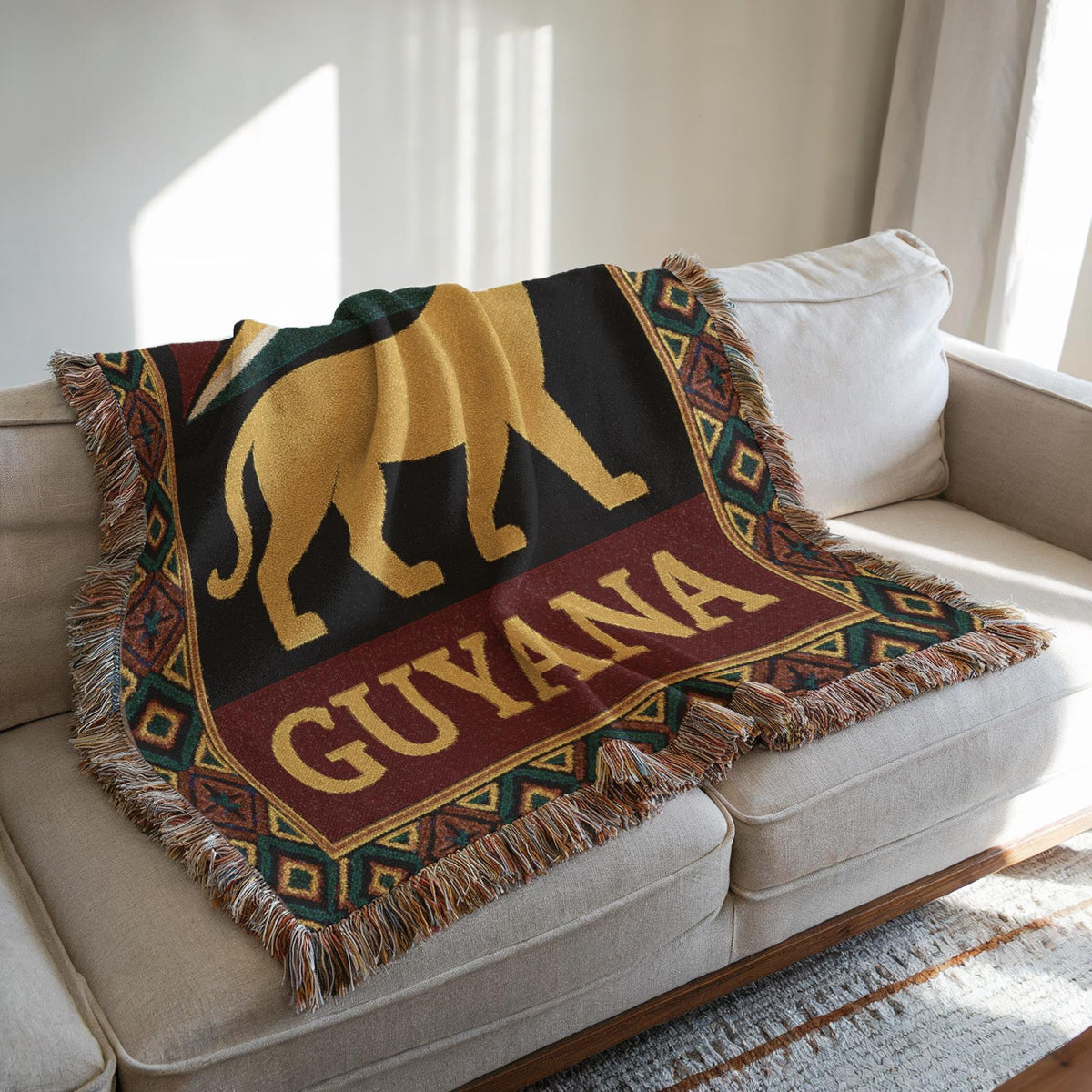 Guyana Woven Cotton Throw Blanket