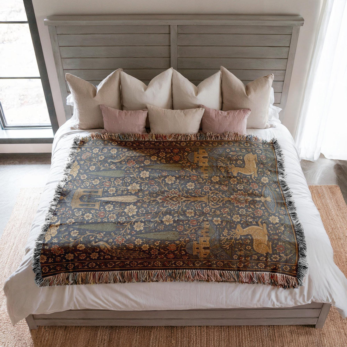 Persian Tree of Life Woven Blanket