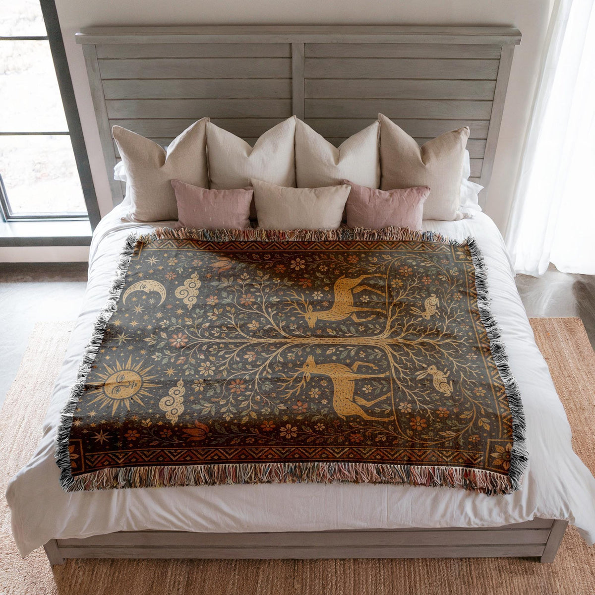 Tree of Life Woven Blanket