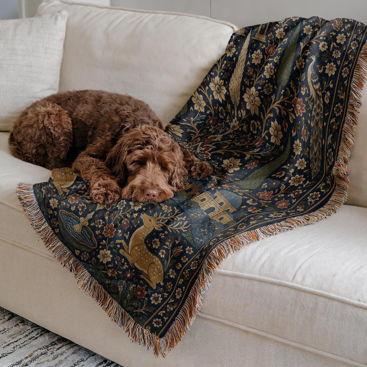Persian Tree of Life Woven Blanket
