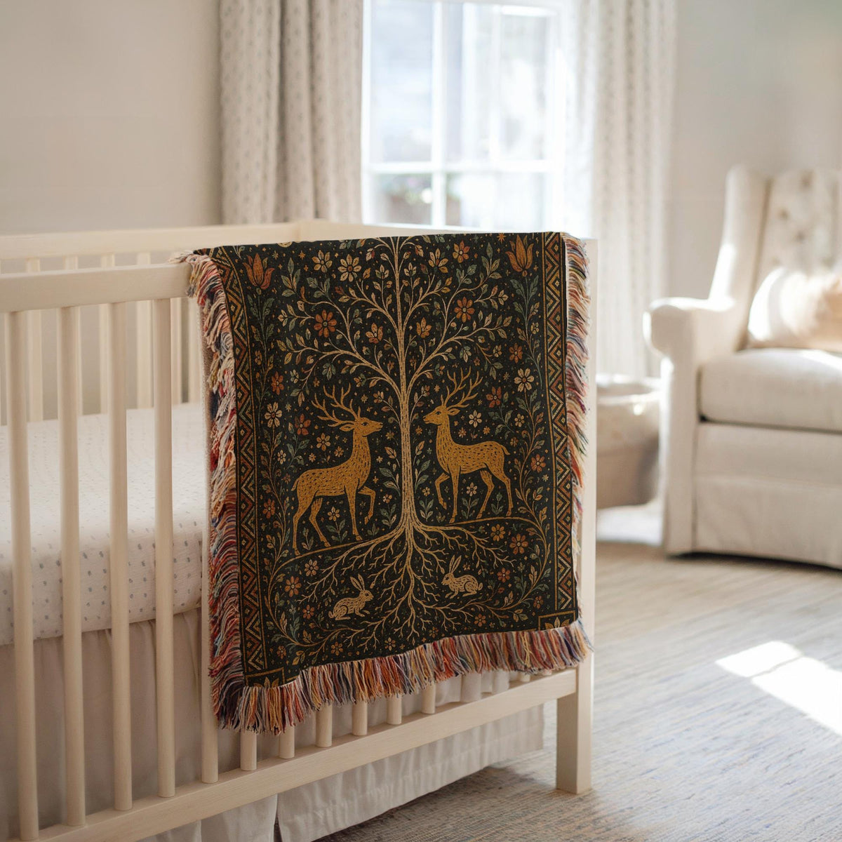 Tree of Life Woven Blanket