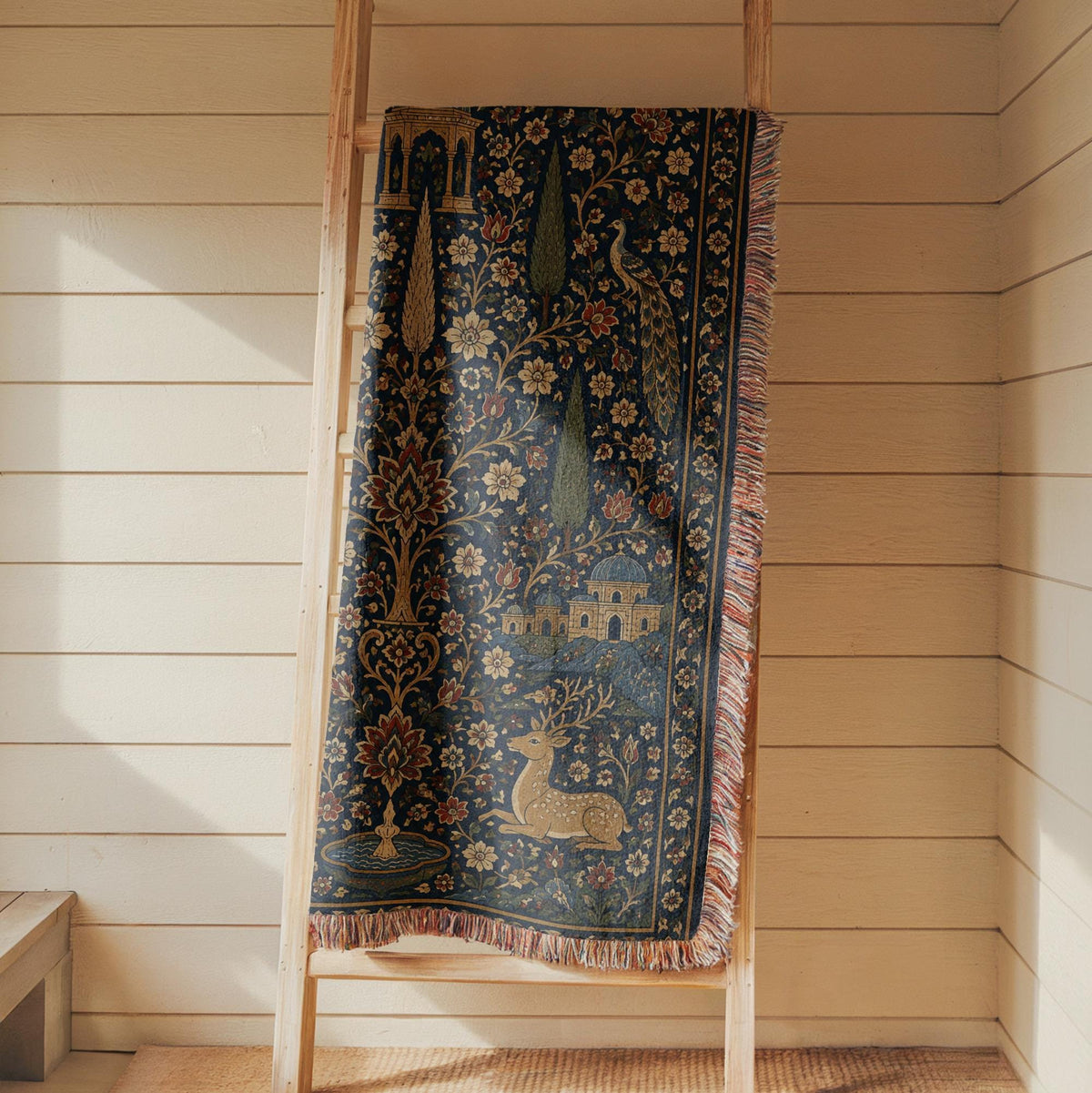 Persian Tree of Life Woven Blanket