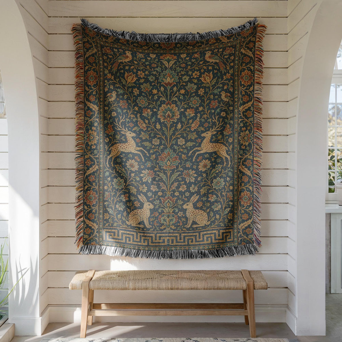 Tree of Life Woven Blanket