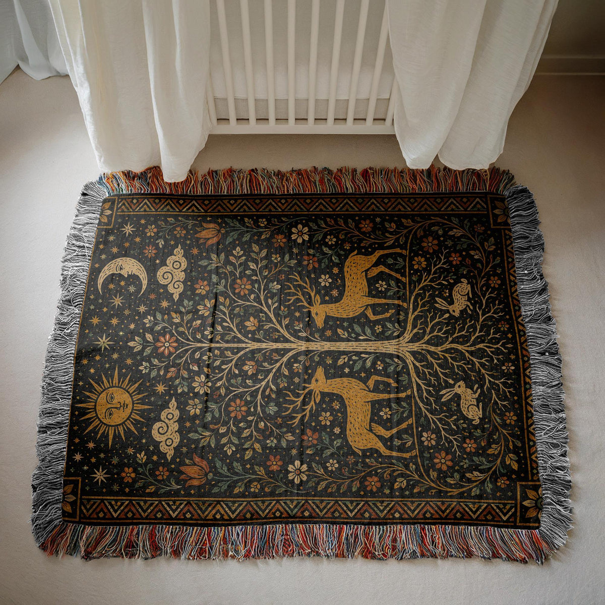 Tree of Life Woven Blanket