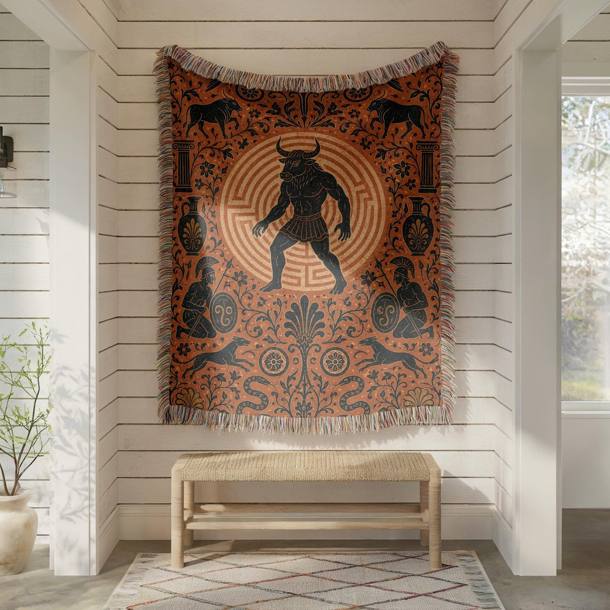 Minotaur Woven Blanket