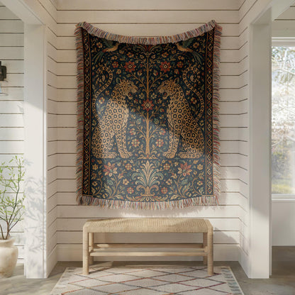 Leopard Woven Blanket