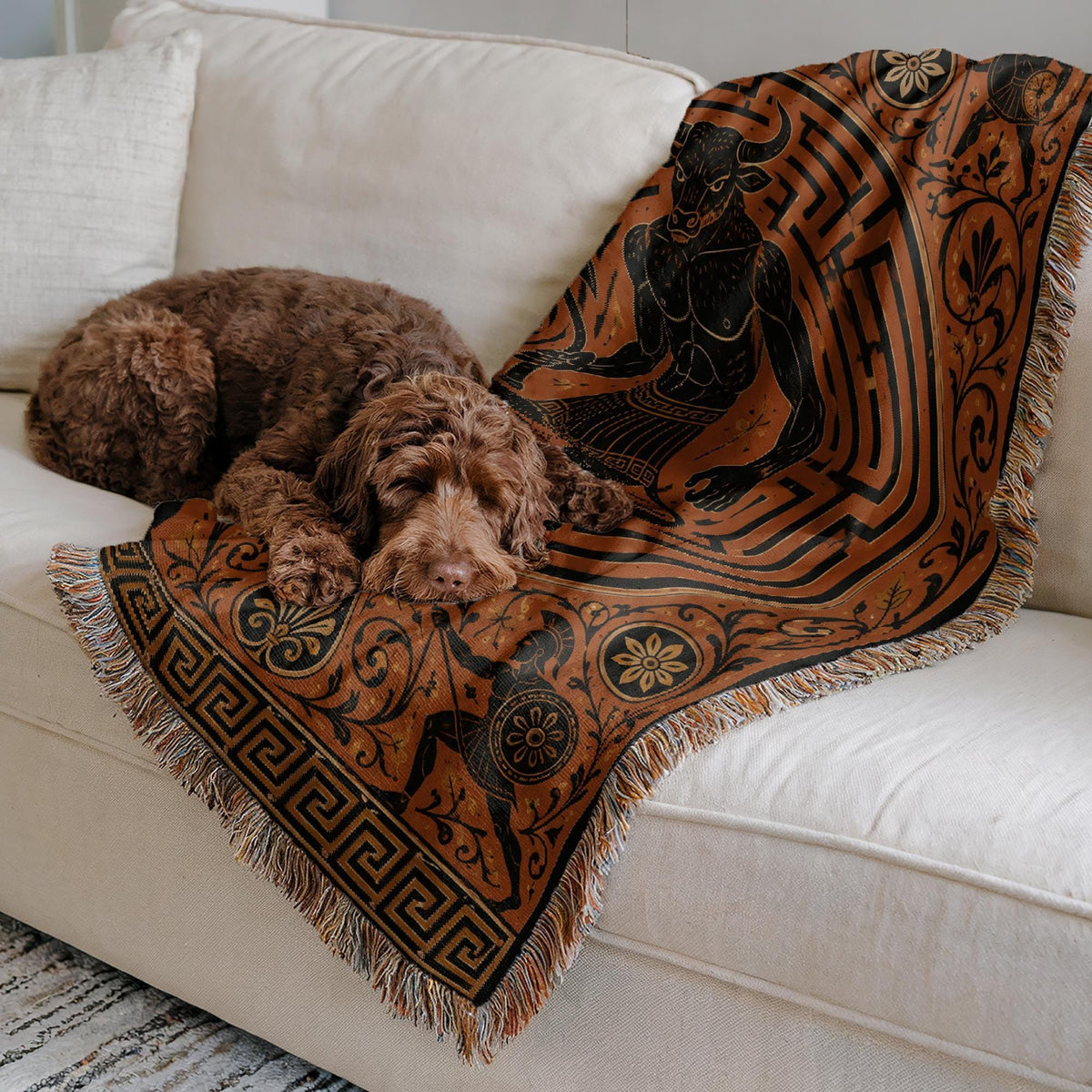 Hercules Lion Woven Blanket