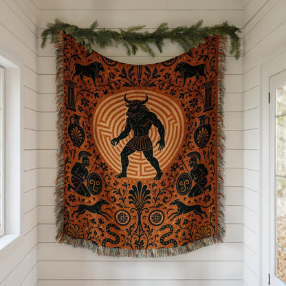 Minotaur Woven Blanket