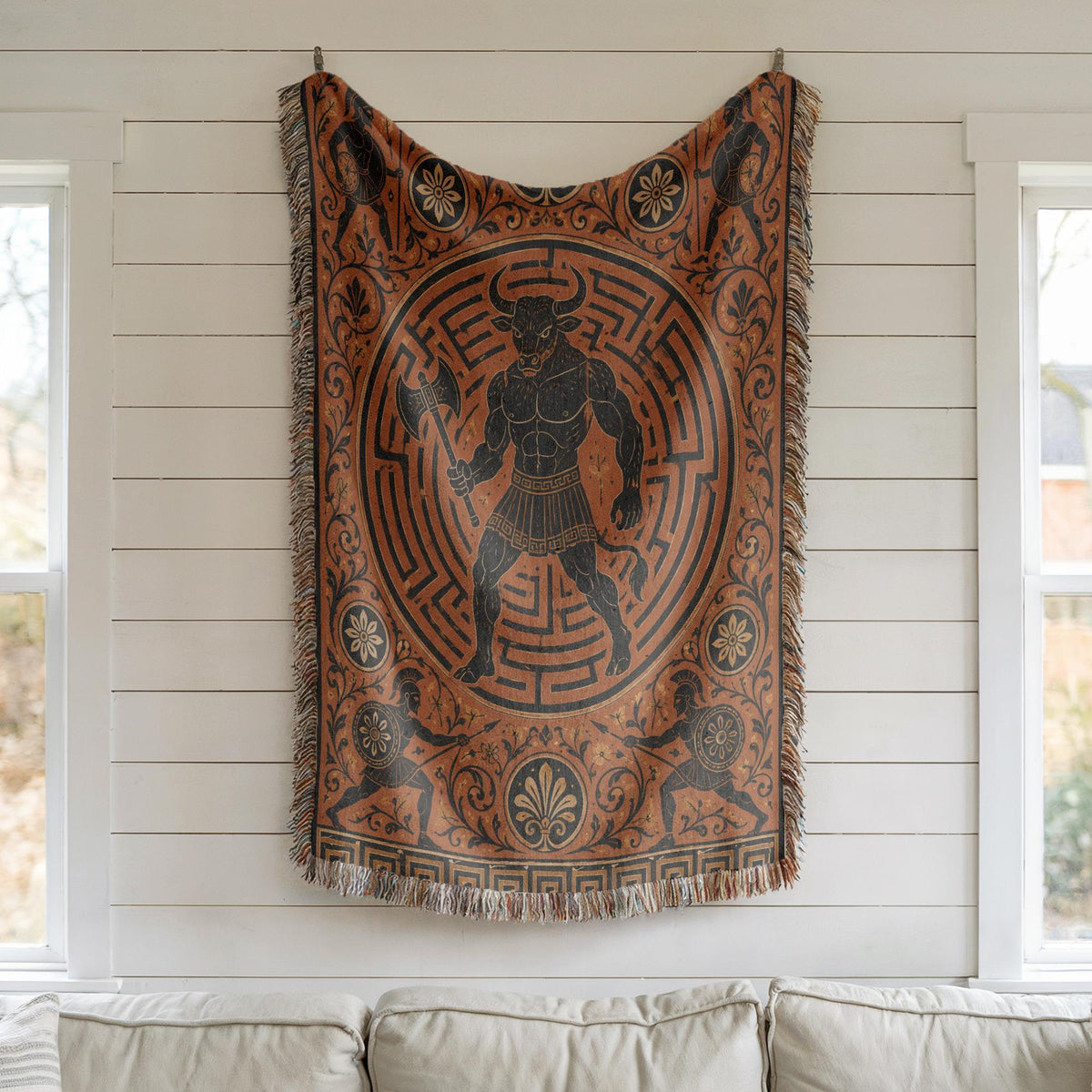 Hercules Lion Woven Blanket