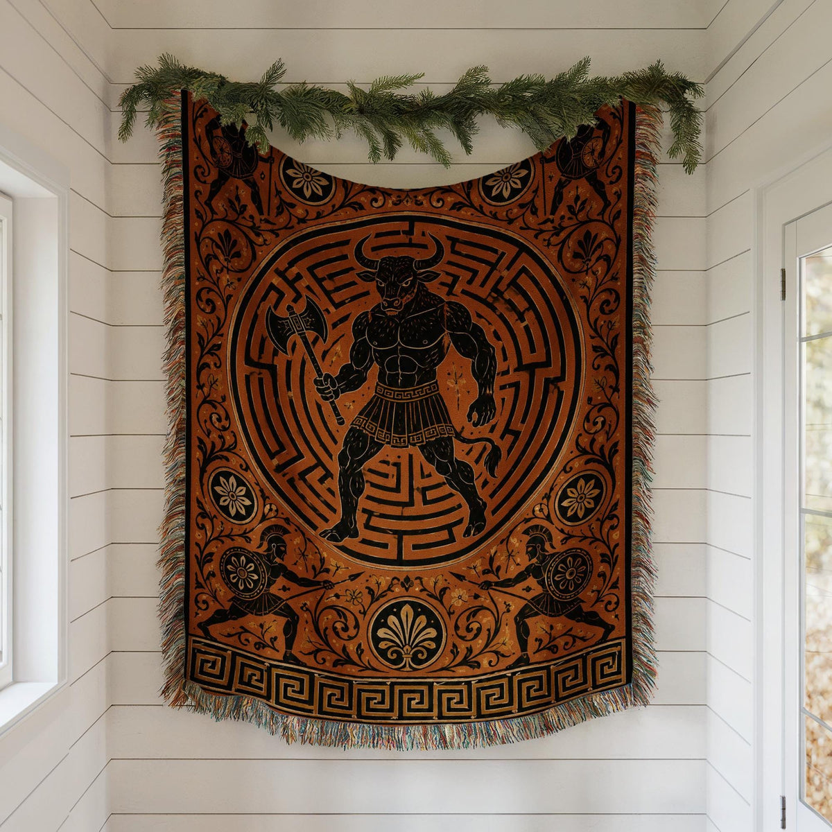 Hercules Lion Woven Blanket