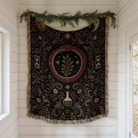 Ouroboros Woven Blanket