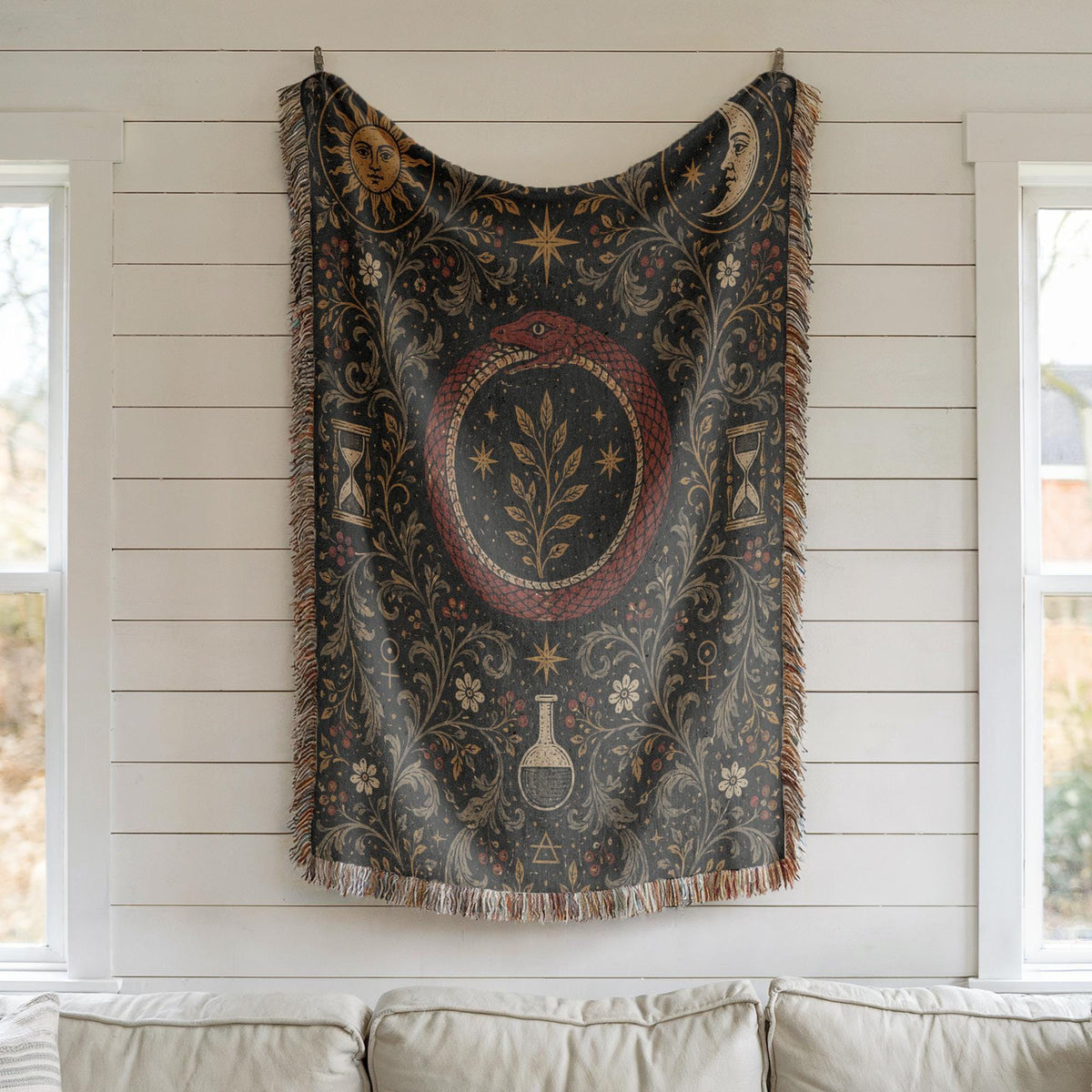 Ouroboros Woven Blanket