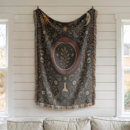 Ouroboros Woven Blanket