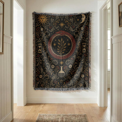 Ouroboros Woven Blanket